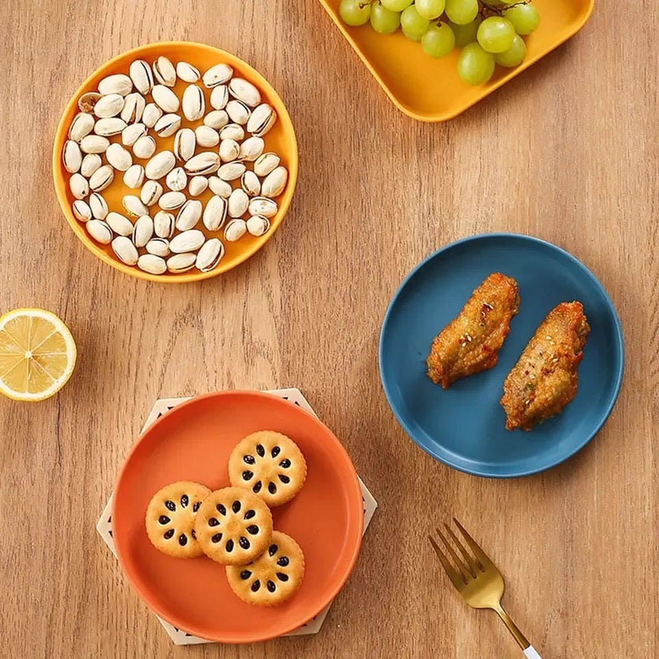 Plastic Plates With Stand, Multi-function Spit Bone Dish, Round Square Set Dining Table Plates, Household Kitchen Tableware Serving Table Plates, Fruit Snack Dish Plate, Reusable Food Serving Dishes With Rack Plastic Plates With Stand, Multi-function Spit Bone Dish, Round Square Set Dining Table Plates, Household Kitchen Tableware Serving Table Plates, Fruit Snack Dish Plate, Reusable Food Serving Dishes With Rack